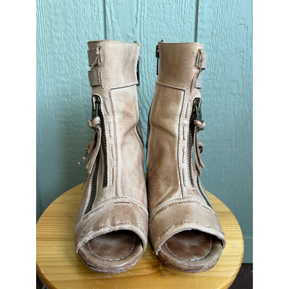 Freebird by Steven Zombi Open Toe Ankle Booties 9 - Picture 3 of 8